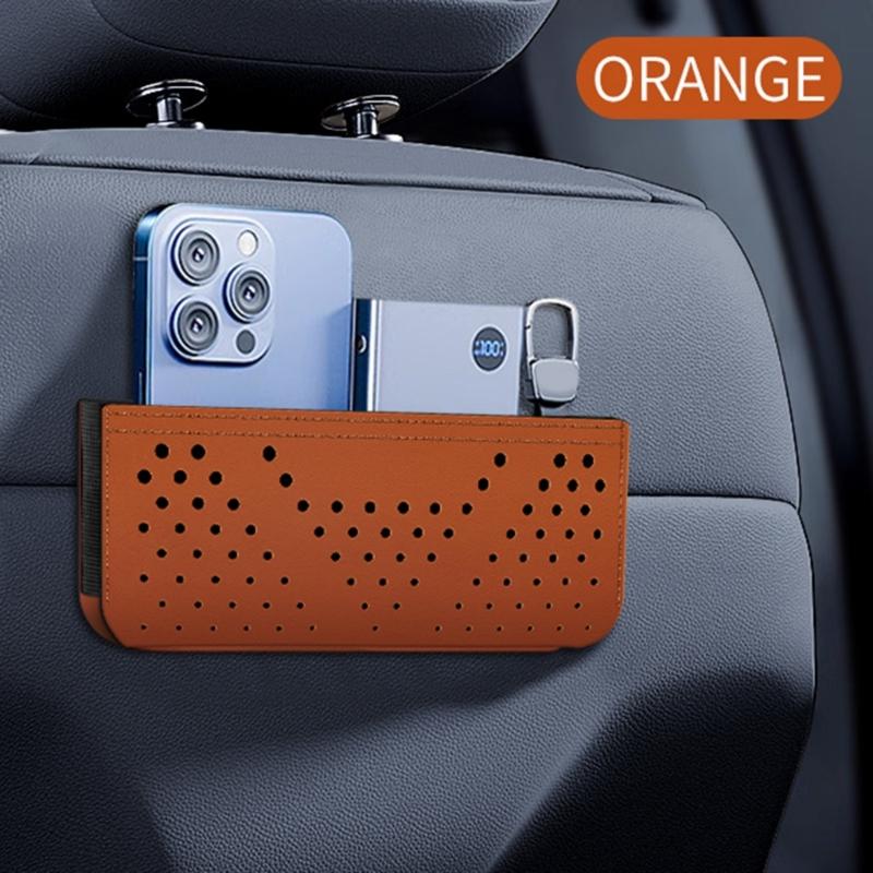Stylish Vehicle Interior Net Bag Organizers Adhesive Phone Holder and Organizers for Various Vehicles Easy Organization