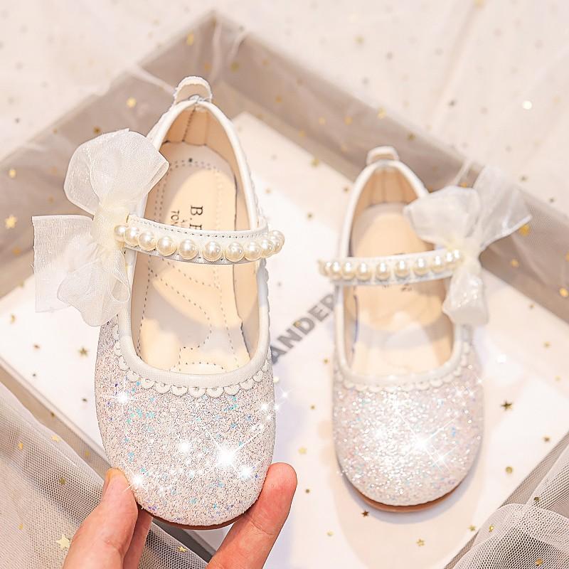 Kids Shoes Drop Shipping 2026 New Soft Shiny Cute Princess Shoes for Party Wedding Shows Children Moccasin Shoes Drop Shipping