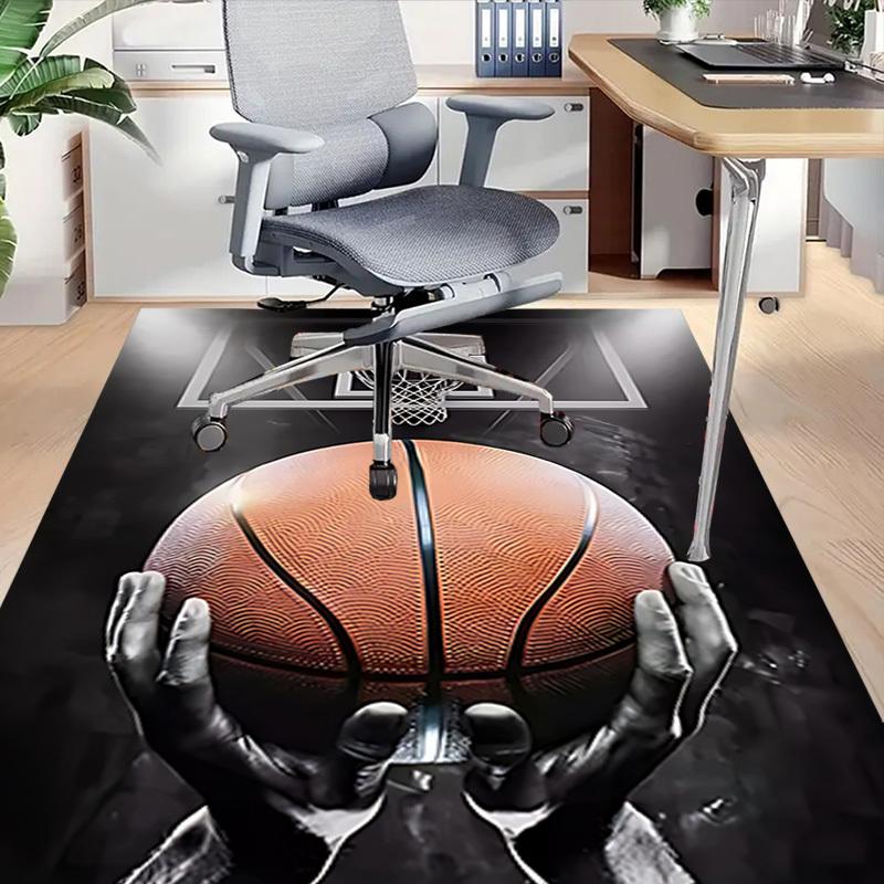1pc Basketball Hoop Carpet, Office Rug Outdoor Mat Home Decor Area Carpet Festival