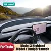 For Tesla Model 3 Highland Model Y Juniper 2024 2025 2026 EV Car Dashboard Sun Shade Cover Mat Trument Desk Non-slip Pads