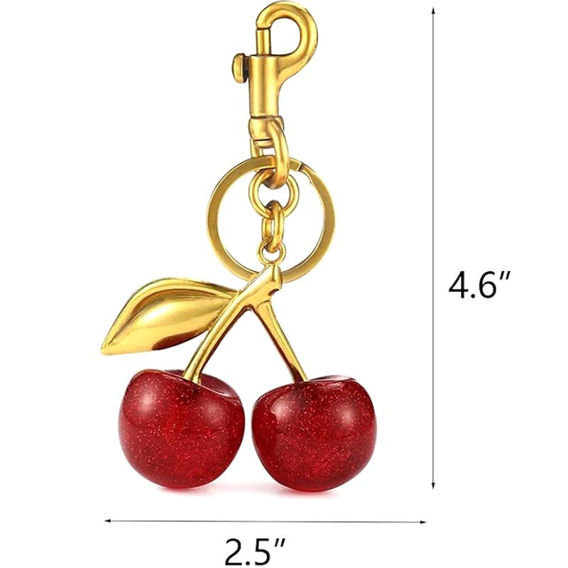 Apple Keychain Pendants Exquisite Car Keychain Bags Pendant Ornaments Women'S Handbag Accessories