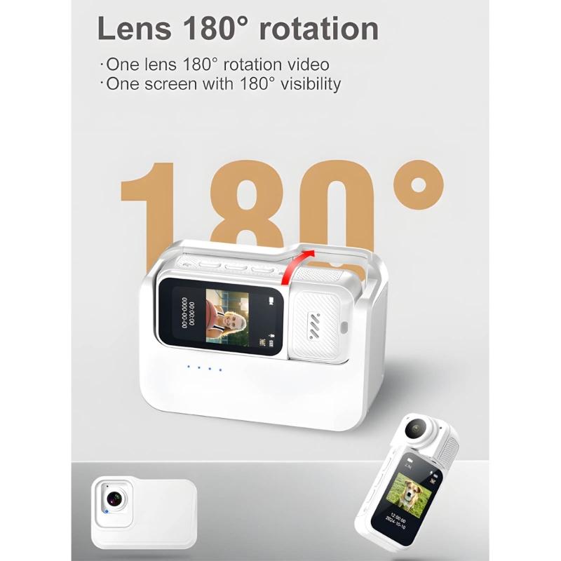 Thumb Camera Charging Dock For Mini Cameras Rapid Power Recharge Intelligent Safety Protections Travel Friendly