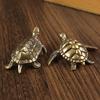 Schildkrötenstatue aus reinem Kupfer, Vintage-Schildkrötenfiguren aus Messing, für den Schreibtisch, Feng Shui-Ornament, Miniaturen, antikes Teehaustier, Basteln, Geschenke