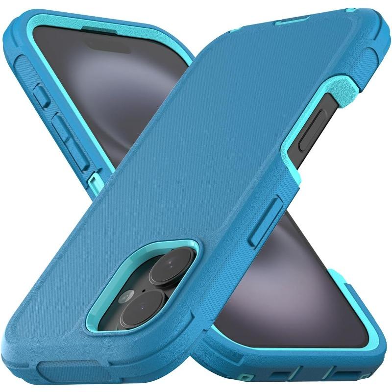 Military Grade Armor Full Body Protection Hard Cases for IPhone 17 Air 16E 16 Pro Max Rugged Shockproof Dustproof Phone Cover