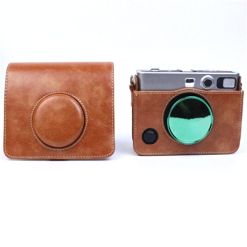 Camera Protective Case Travelling Bag PU Leather Soft Shoulder Bag for Mini EVO Film Camera Bag