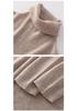 Women's Slim Fit High Neck Wool Sweater - Knitted, Autumn/Winter Collection