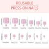 120Pcs Press on Short Tip Toenail Chic French Fake Toe Nails Luxury Tip Nails Set  Nails Art