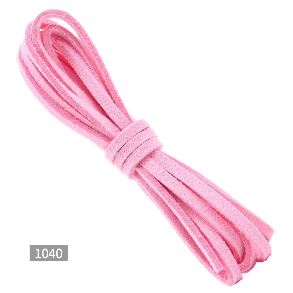 

5meters 3mm Flat Faux Suede Necklace Cord Bracelet Findings Weave Korean Velvet Rope Thread String For Diy Jewelry Accessories