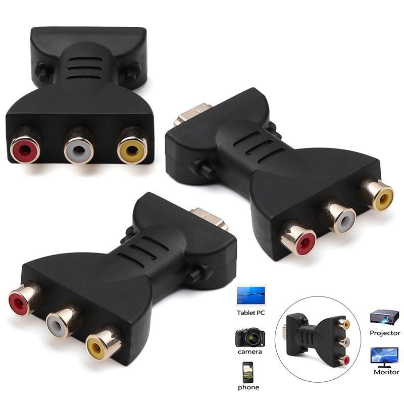 

Конвертер HDMI в 3RCA: Красный, Желтый, Белый AV-адаптер