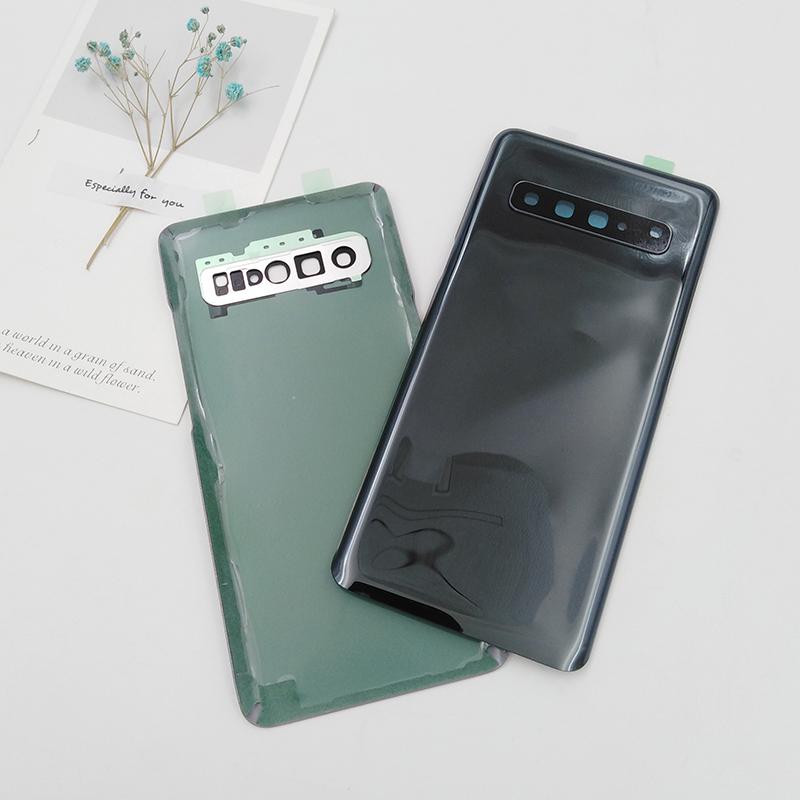 Originale Rückseite für Samsung Galaxy S10 5G SM-G973F Akkuabdeckung Gehäusepanel Reparaturteile & Kameralinsenrahmen