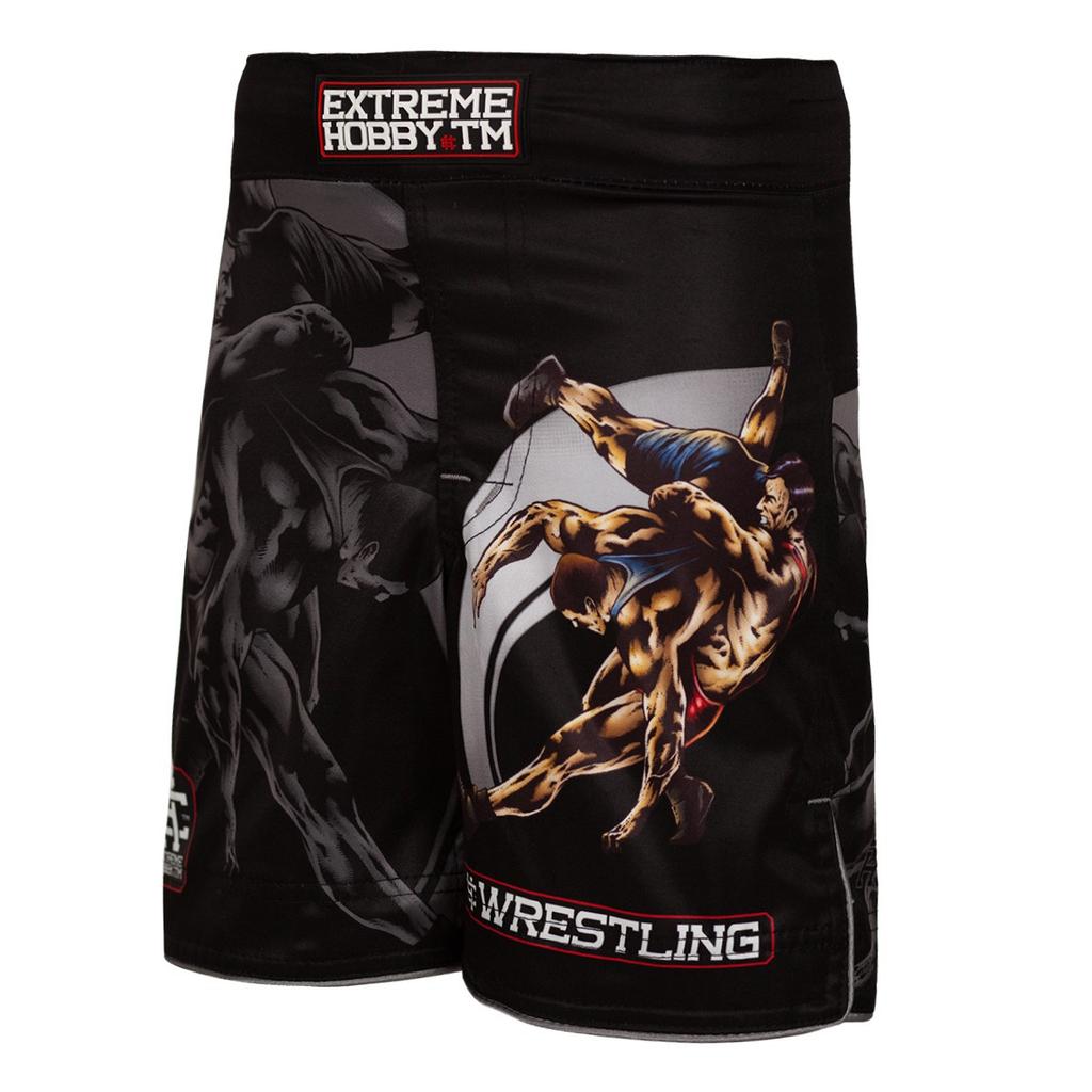 Grappling kids wrestling shorts 140 black