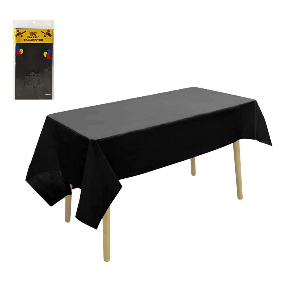 New 54x108inch Disposable Table Cloth Waterproof Oil-Proof Plastic Table Covers Rectangle Table Protector Outdoor