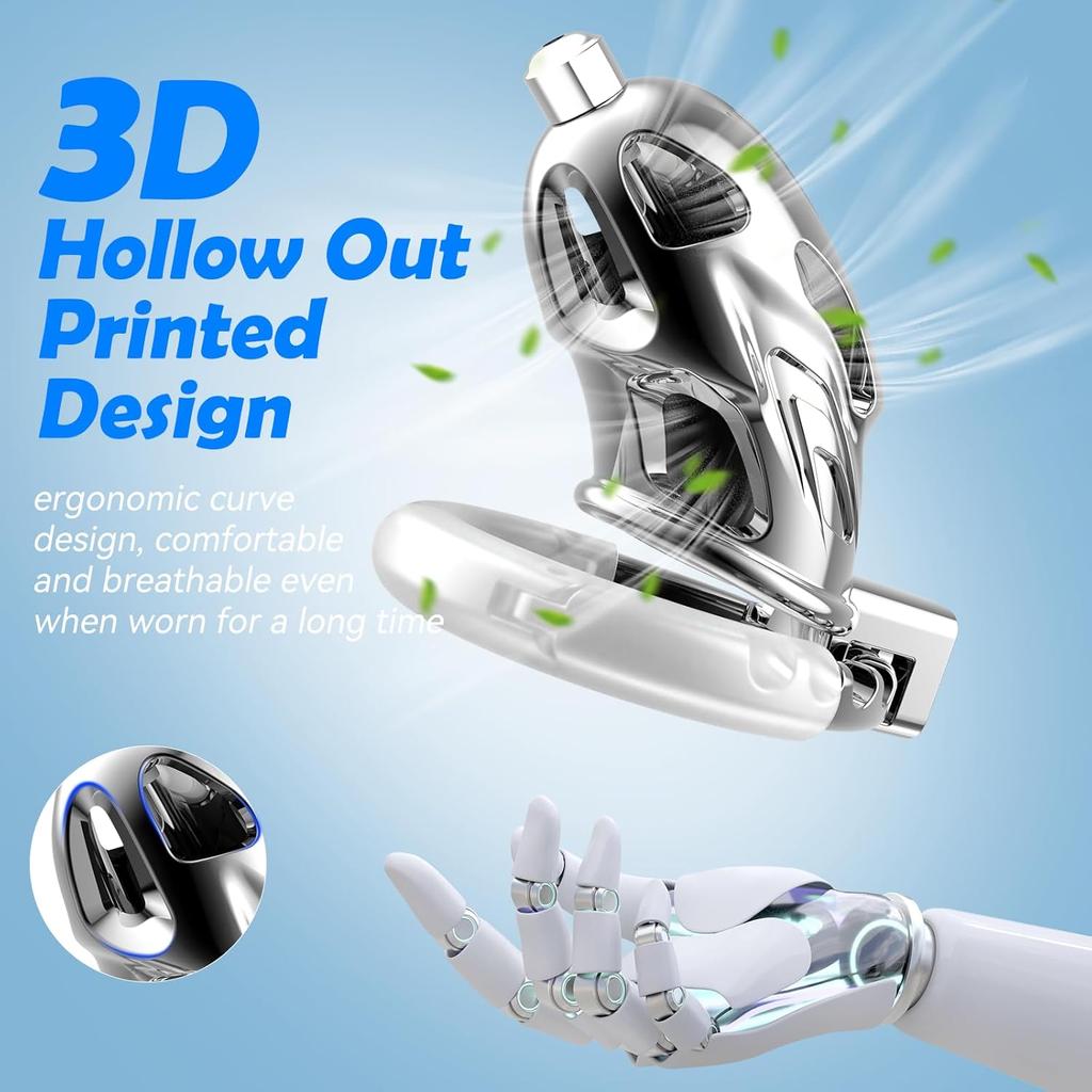 Keuschheitsgürtel für Männer mit Harnröhrenkatheter, Verstellbarer Metallkäfig gegen Fremdgehen, Paarspiel & Sissy-Training