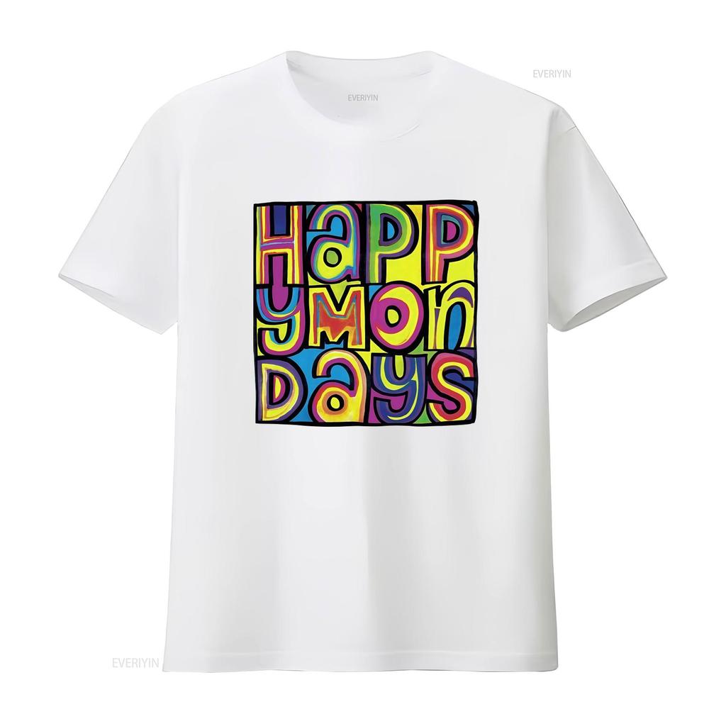 Vintage Y2K Happy Mondays English Indie Rock Band Promo Music T Shirt Size M Vintage Washed Stretched Streetwear Homme