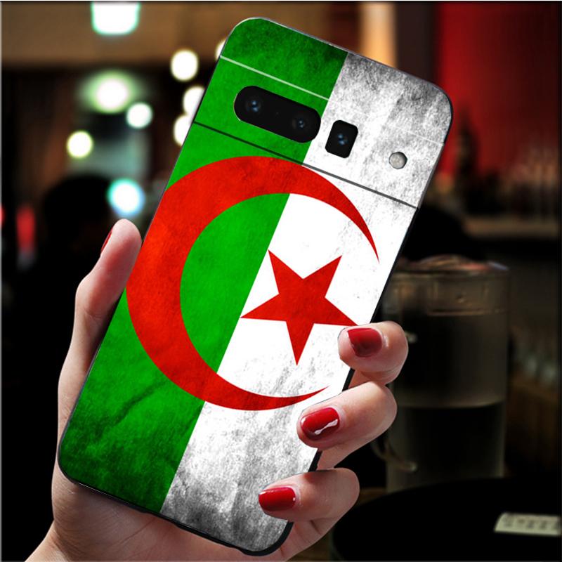 Etui na telefon dla Google Pixel 7 Pro 7 6A 6 Pro 5A 4A 3A Pixel 4 XL Pixel 5 6 4 3 XL 3A XL 2 XL Etui z flagą Algierii Funda