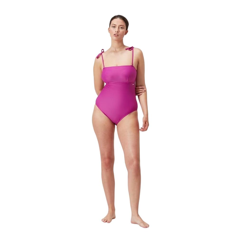 Speedo Womens/Ladies Plain Bandeau One Piece Swimsuit