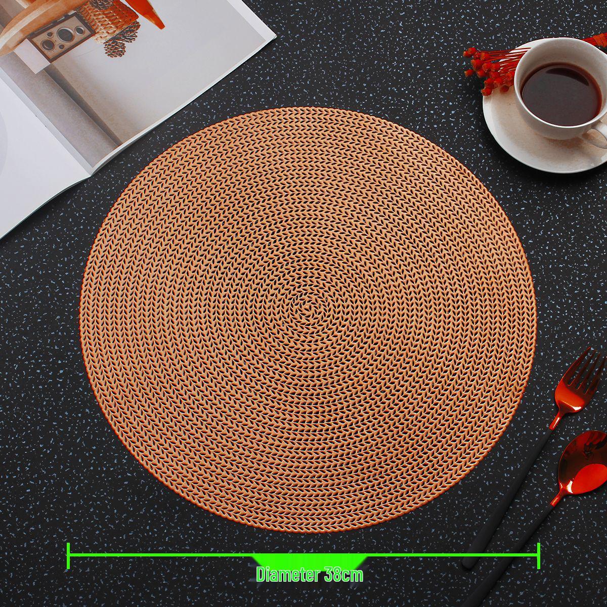 

Круглая подставка под стакан «Пасторальный пшеничный колос»: Термостойкий, противоожоговый коврик из ПВХ для ресторанов и отелей.