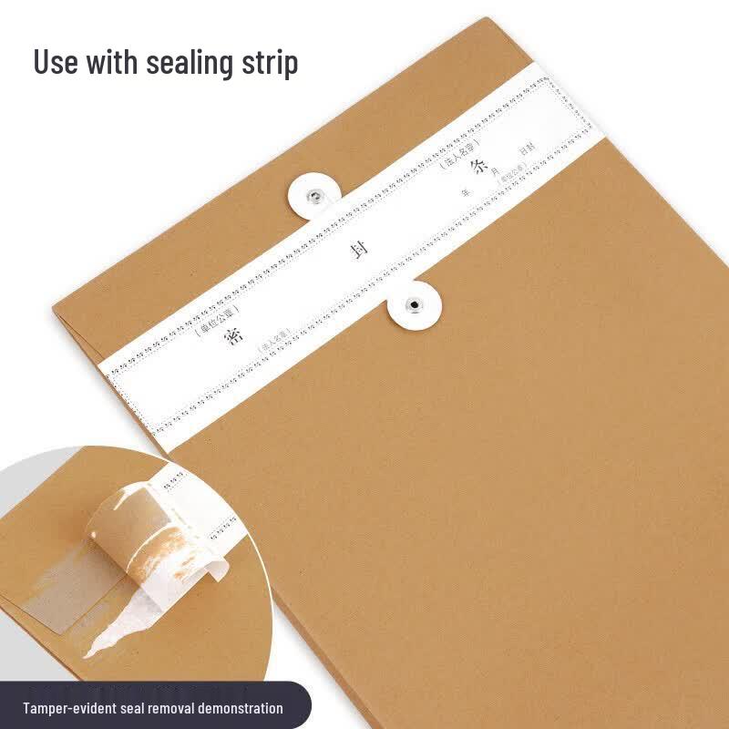 A4 Kraft Document Bags with Seal Strips
