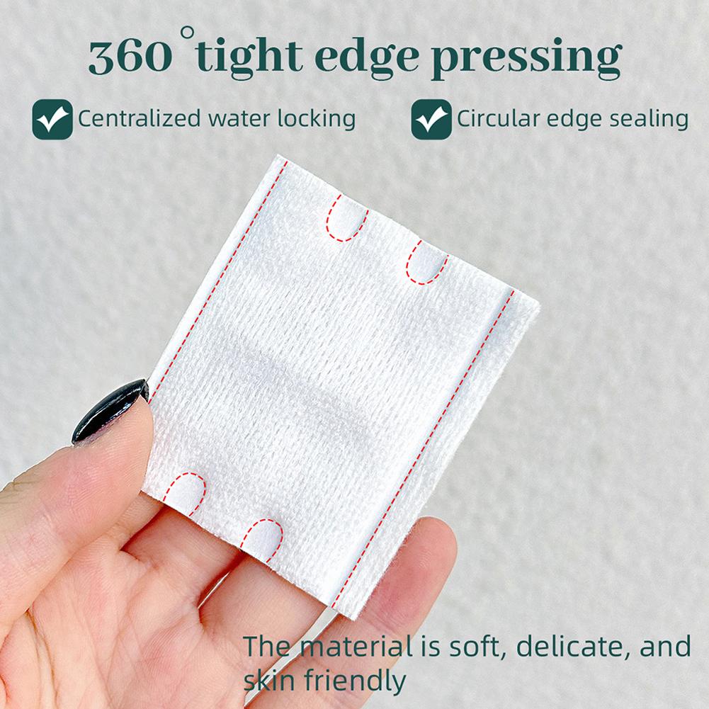Thick Three-Layer Makeup Cotton Pads 222 Pieces Double-Sided Double-Effect Removable Cosmetic Cotton Wool for Beauty Health