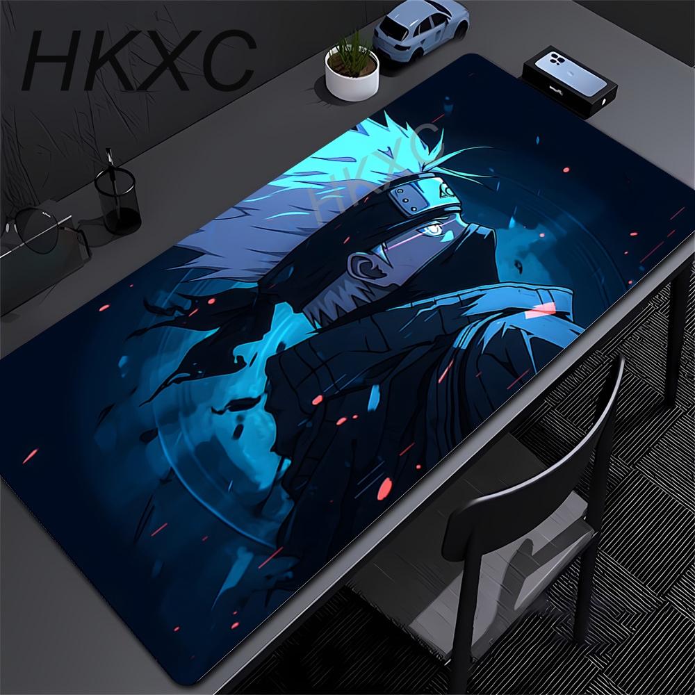 Laptop Gaming Desk Mat Black And White Manga Mousepad Anime Office Computer Naruto Uzumaki Mouse Pad Carpet Gamer Keyboard Pads