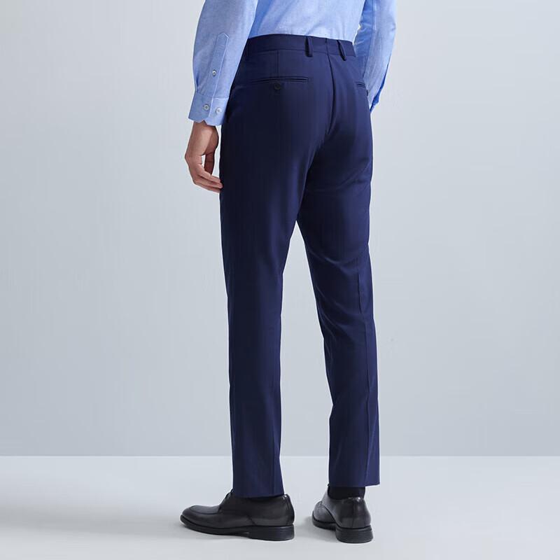 SAINT ANGELO Men's Business Casual Wool Trousers
