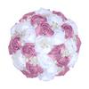 European & American Elegant Ribbon Flower Bridal Bouquet – Beaded Five-Flower Design