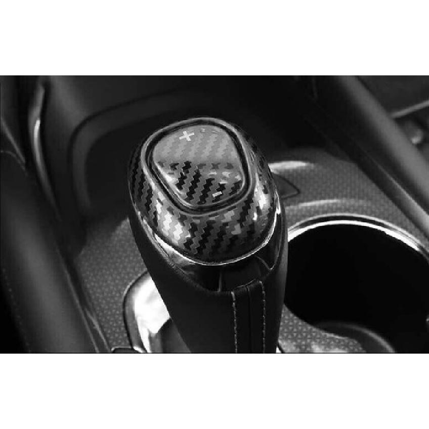 For Chevrolet Malibu 2016-2021 Steel Carbon Car Gear Shift Knob Head Cover Trim