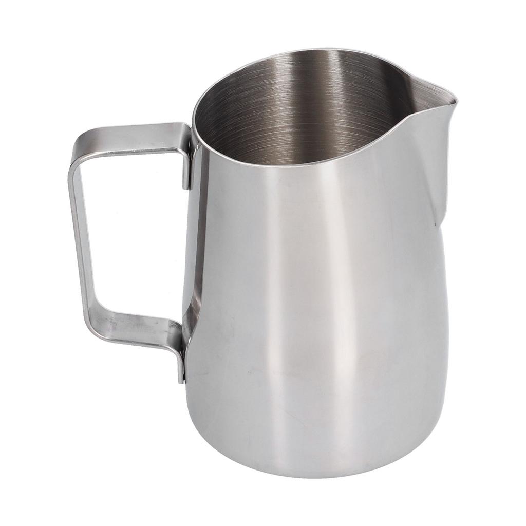 400ml 304 Edelstahl Kaffeekanne Schrägschnabel Milchaufschäumkännchen für Heimküche