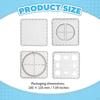 Geometric Drawing Stencil Ruler Measuring Template Mathematics Made of PVC