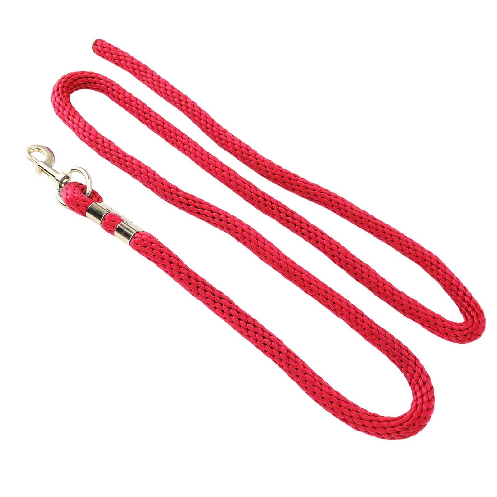 

2м корда для лошади, веревка против разрыва, нескользящая рукоятка, веревка для тренировки лошади с крюком для ходьбы и управления красный