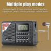 Full Band Radio Portable FM/AM/SW Receiver Rechargeable Radio TF/USB Music Player with LCD Display 3.5mm Headphone Jack
