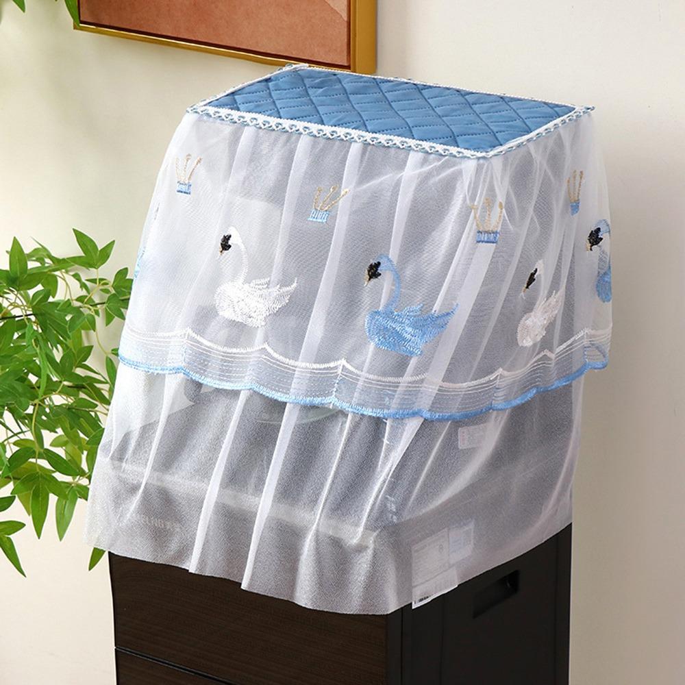 

Lace Tea Bar Machine Cover Dust-proof Translucent Water Dispenser Cover Towel Top Sun Protection Embroidered Barrel Dust Cover