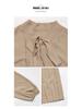 Elegant Pleated Skirt Dress with Bow Tie Collar and Puff Sleeves