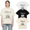 100% Baumwolle T-Shirt Herren Damen Vintage Monte Carlo Grafikdruck Kastenform Oversize Baumwoll-Tee
