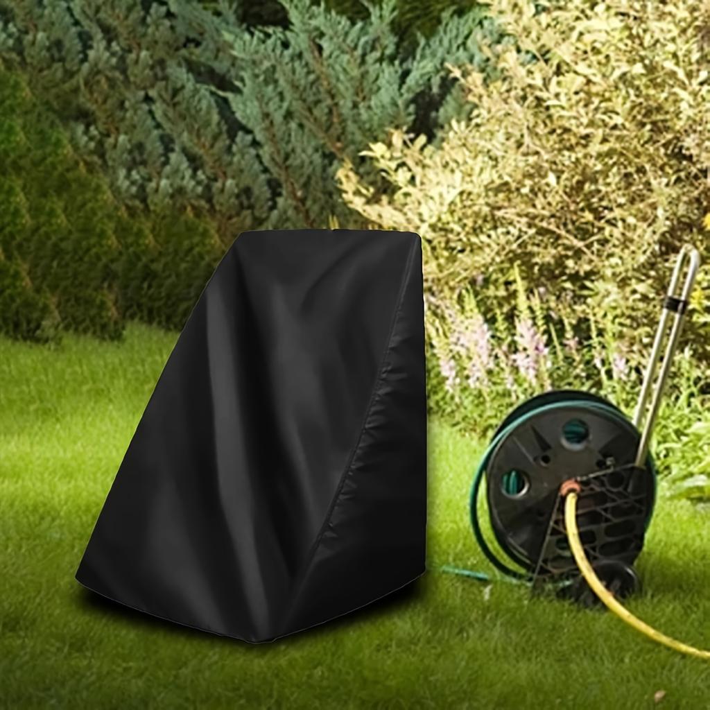Cost-Effective Garden Hose Reel Cover, Heavy-Duty Oxford with PVC Coating, UV-Resistant Drawstring Closure for All-Weather Use