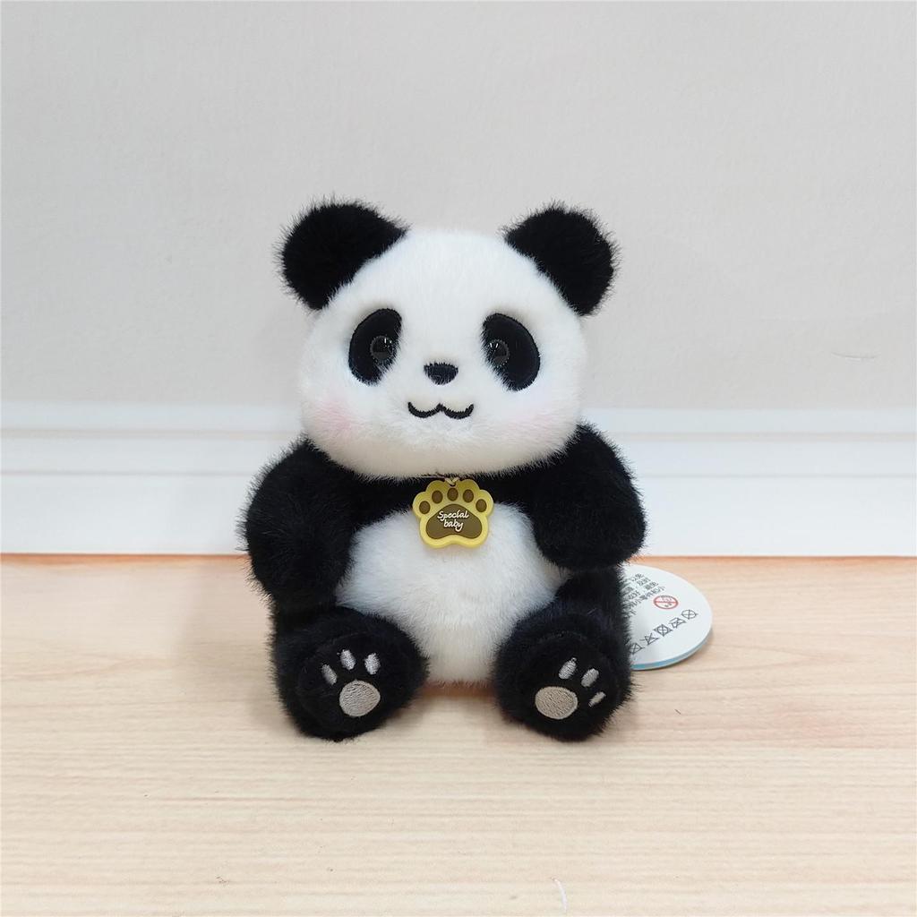 Xiangxiang Cute Animal Doll: Panda & Raccoon Plush Toy, Pocket-Size Companion Gift.