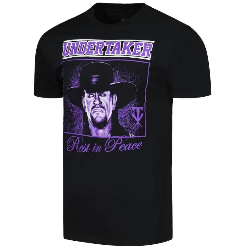 Black The Undertaker Rest In Peace T-Shirt S