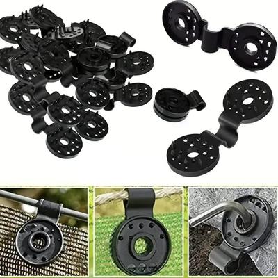 10 Stück Sonnenschutznetz-Stoff-Kunststoff-Clips, robuste Hochleistungs-Lock-Griff-Fix-Klemme, Sonnenschutznetz-Befestigungsschnalle