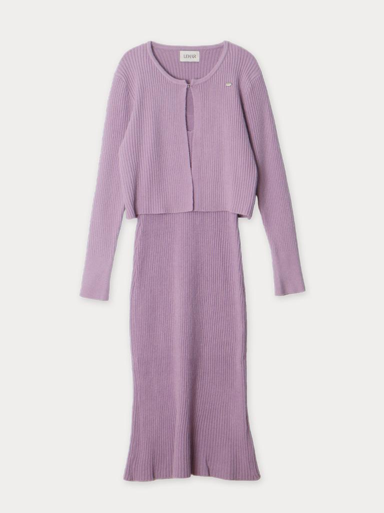 Mejongleuhaleu Angela Knit Set (Cardigan + Dress) 3 Colors