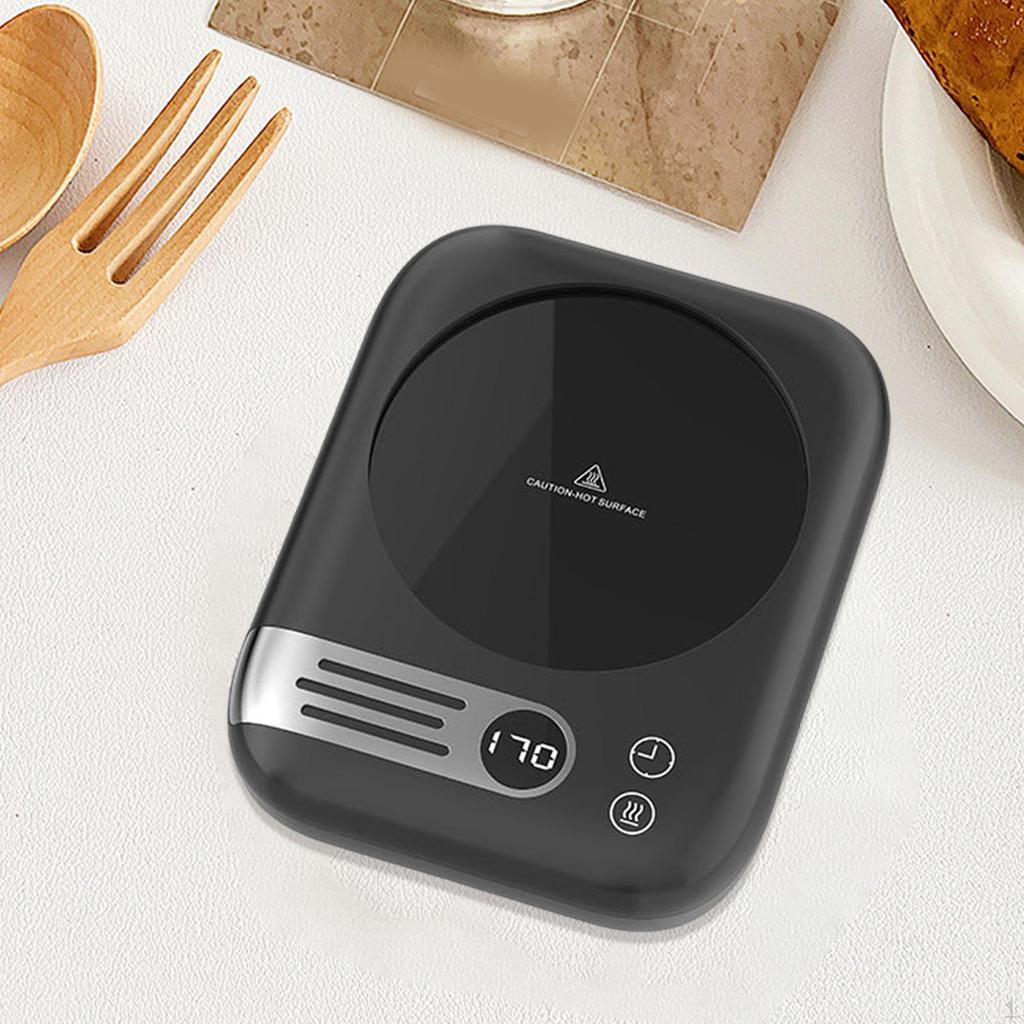 Coffee Warmer Heating Mat Adjustable Temperature Portable Electric for Chocolate Plate