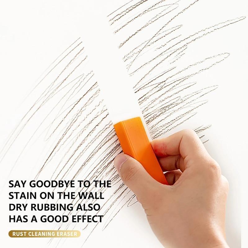 8*1.3* 2.5cm Reusable Scale Eraser/Anti-Scratch Mirror Faucet Rubber Brush/Multi-Purpose Kitchen Cookware Rust Removal Tool