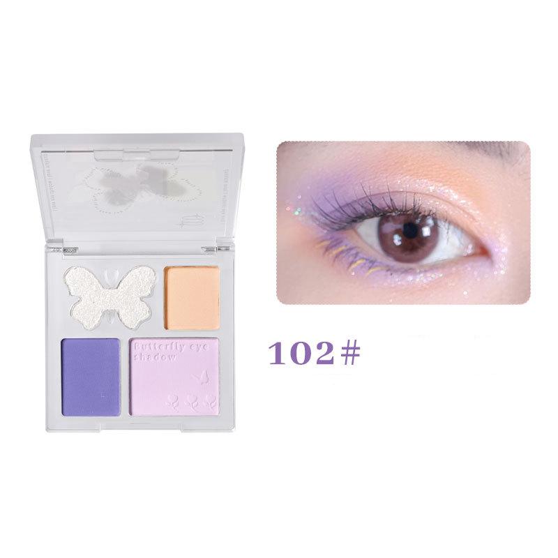 

Четырехцветные тени для век Dreamland, матовые, перламутровые, с тонким мерцанием, макияж богини, студенческий стиль, палитра теней для век земляного цвета