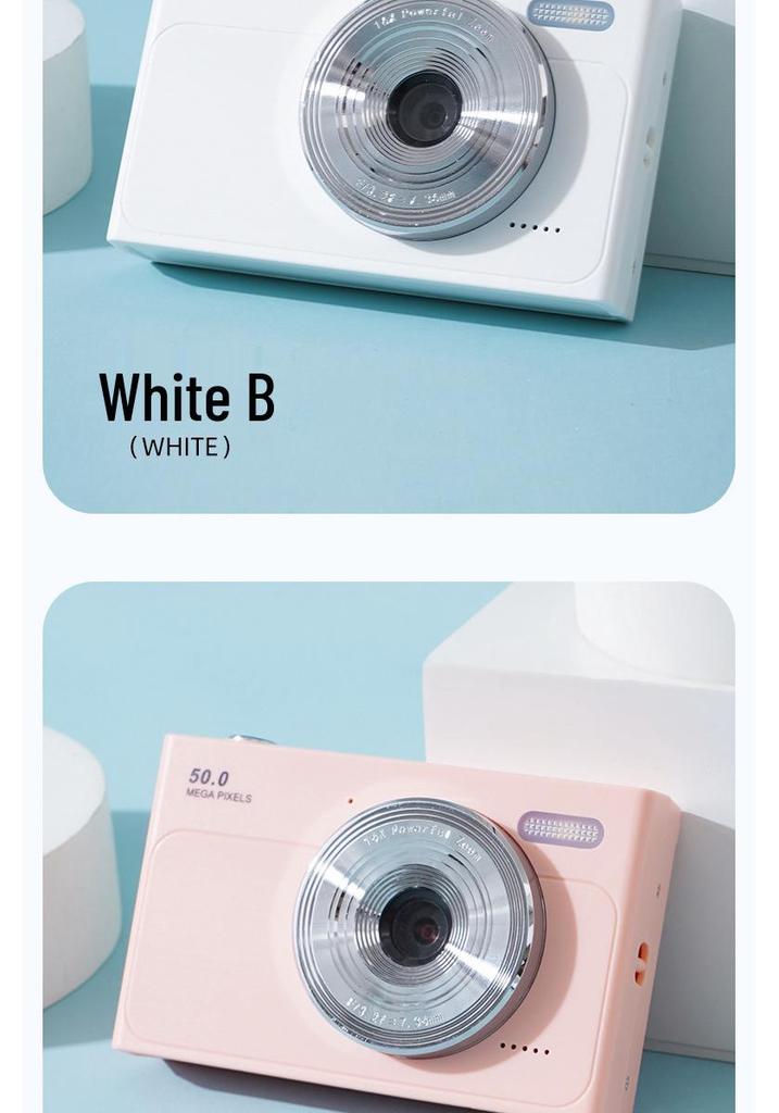 Retro Digital Camera 50MP HD Selfie Student Portable Card Camera