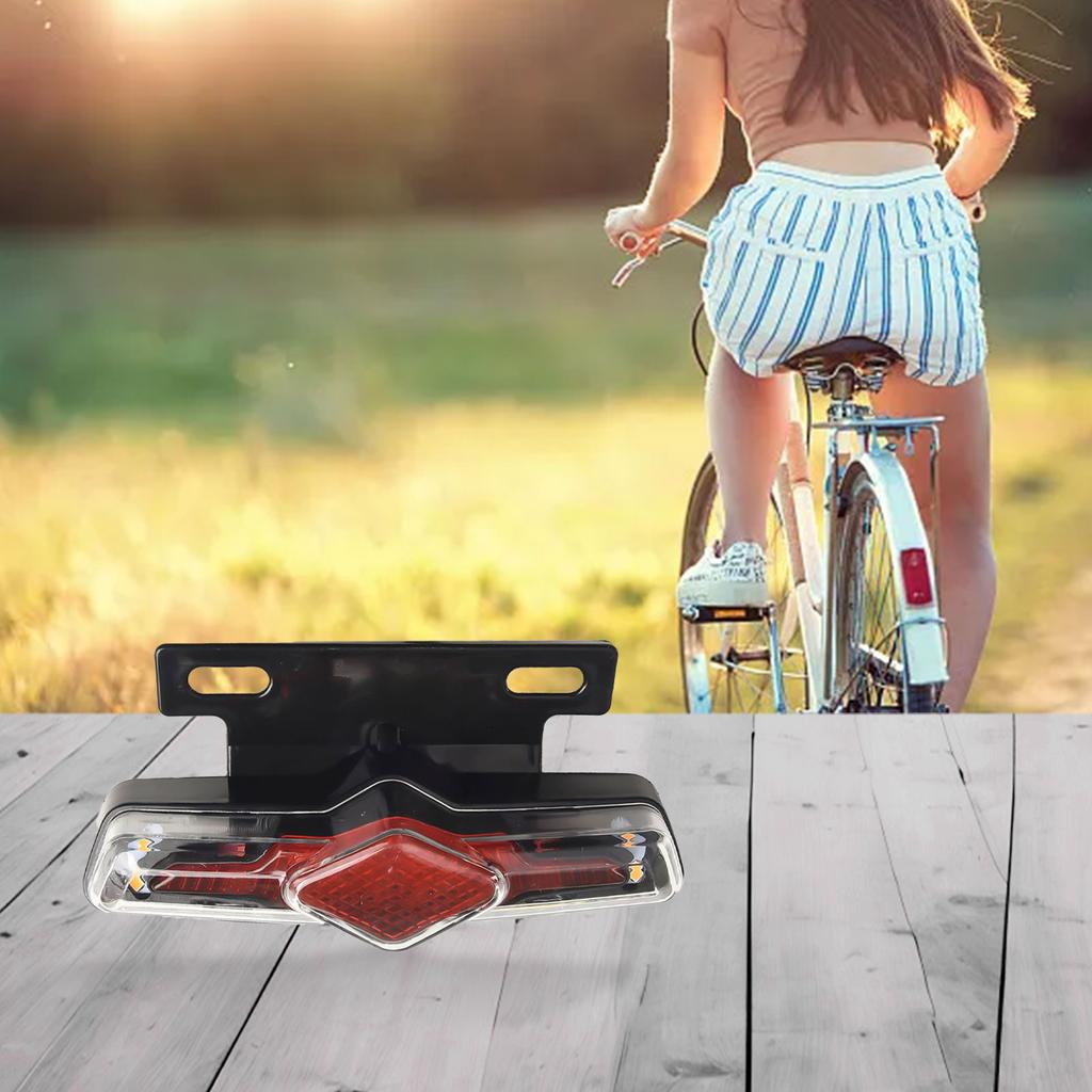 12V/36V-60V Electric Bicycle Ebike Taillight Turn Signal Rear Rack Lamp Light