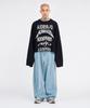 AJOBYAJO [Pba] Total Logo Cropped Sweater [Black]