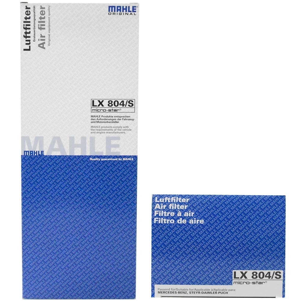 MAHLE Air Cleaner Filters for SLK Pack of 2 Mercedes-Benz C-Class, CL, CLK, CLS, E-Class, G-Class, GL, GLK, M-Class, R-Class, S-Class, SL, (W164,