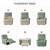 Non Slip 1 Seat Sofa Cover Elastic Couch Cover Chair Cover Slipcover  Living Room
