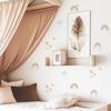 6 Pcs Cartoon Wall Decals PVC Stickers Rainbow Unicorn Watercolor Self-Adhesive Waterproof