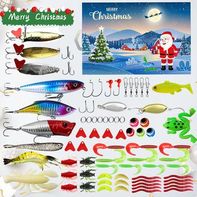 Fishing Advent Calendar Christmas Supplies 2024 Adult Men Teen Boy 24 Days Xmas Countdown Advents Calendars Fishings Lover Gifts