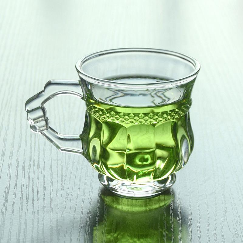 135ml/140ml 2pcs Sets Coffee Mug Heat-resistant Water Cup Afternoon Tea Cup Iced Latte Coffee Mug with Handle Elegant Glassware